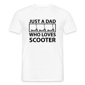 E-Scooter Scooter - Men's T-Shirt - white - Front - AI Model Male 178 dark (178cm)