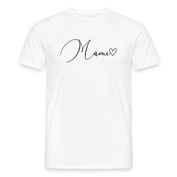 Police de maman - T-shirt homme - blanc - Devant - AI Model Male 178 dark (178cm)