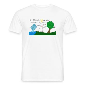 Leben auf Erden integrativ erhalten. - Männer T-Shirt - Weiß - Vorne - AI Model Male 178 dark (178cm)