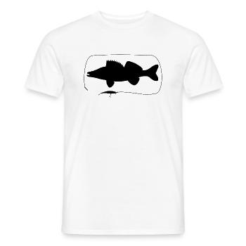 Zandermit Wobbler - Männer T-Shirt - Weiß - Vorne - AI Model Male 178 dark (178cm)
