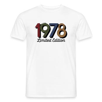 Vintage 1978 limited edition - Men's T-Shirt - white - Front - AI Model Male 178 dark (178cm)