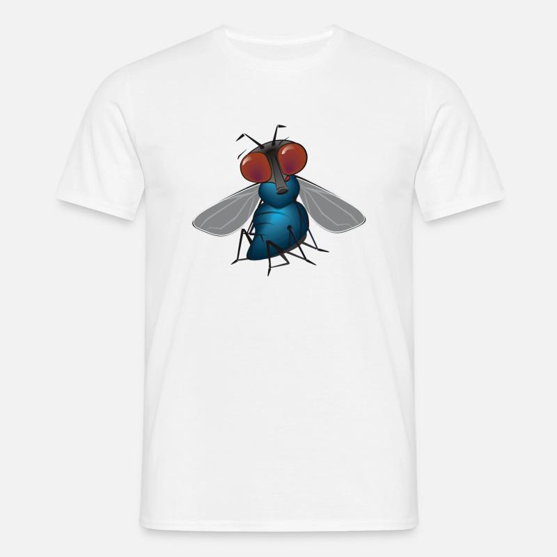 fliege - Männer T-Shirt - Weiß
