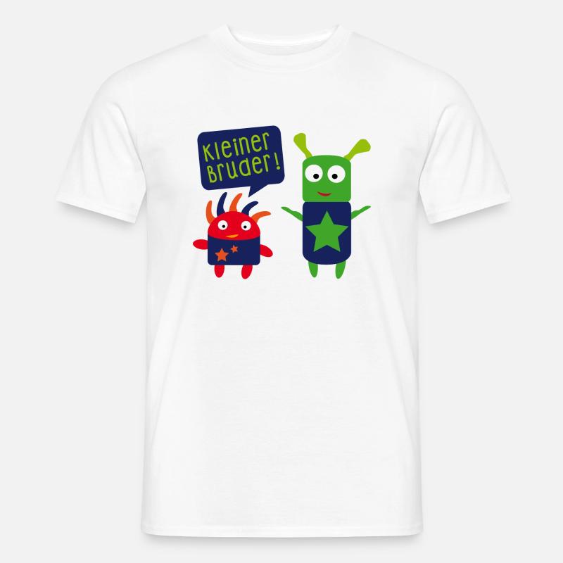 kleiner Bruder großer Bruder - Männer T-Shirt - Weiß