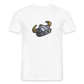 Wikinger - Helm - Männer T-Shirt - Weiß - Vorne - AI Model Male 178 dark (178cm)