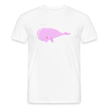 Wal Pink - Männer T-Shirt - Weiß - Vorne - AI Model Male 178 dark (178cm)