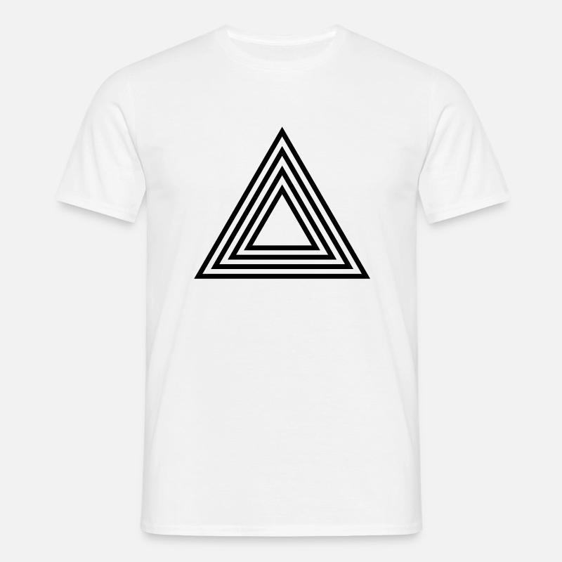 triangle_form - Männer T-Shirt - Weiß