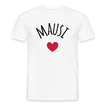 Mausi Kosename - Männer T-Shirt - Weiß - Vorne - AI Model Male 178 dark (178cm)