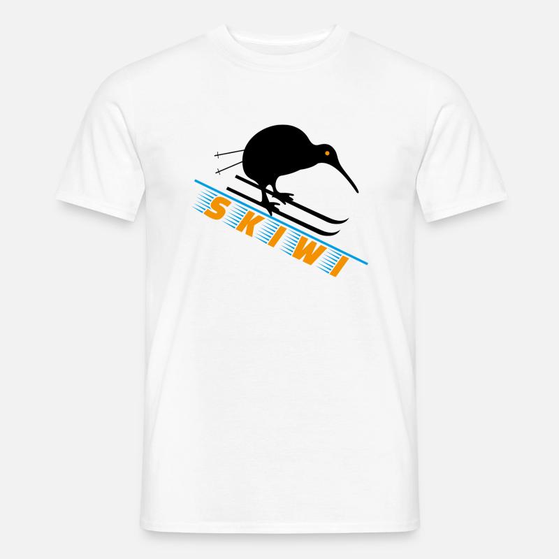Neuseeland Skiwi hell 01 - Männer T-Shirt - Weiß