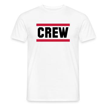 crew - T-shirt homme - blanc - Devant - AI Model Male 178 dark (178cm)
