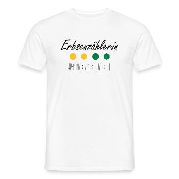 Erbsenzählerin - Männer T-Shirt - Weiß - Vorne - AI Model Male 178 dark (178cm)