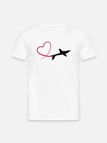 Kunstflug aerobatic Fox - Men's T-Shirt - white