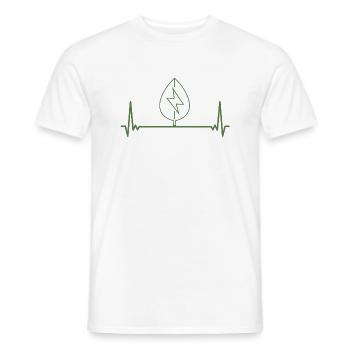 ECG Cadeau Énergies renouvelables - T-shirt homme - blanc - Devant - AI Model Male 178 dark (178cm)