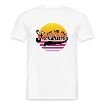 You Are My Sunshine - Men's T-Shirt - white - Front - AI Model Male 178 dark (178cm)