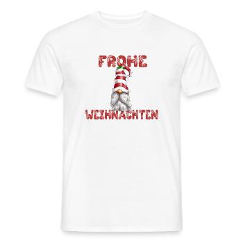 Wichtel Figur Frohe Weihnachten Weihnachtswichtel - Männer T-Shirt - Weiß - Vorne - AI Model Male 178 dark (178cm)