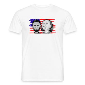 Franklin & Lincoln - Men's T-Shirt - white - Front - AI Model Male 178 dark (178cm)