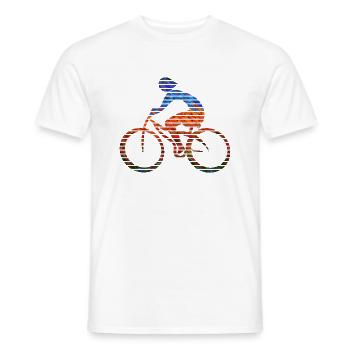 Radfahrer - Männer T-Shirt - Weiß - Vorne - AI Model Male 178 dark (178cm)