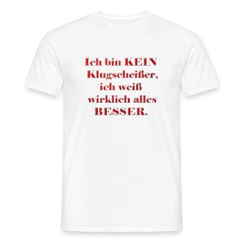 Wissen - Männer T-Shirt - Weiß - Vorne - AI Model Male 178 dark (178cm)