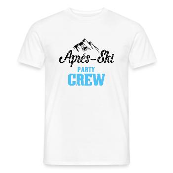 Apres Ski Party Crew - T-shirt homme - blanc - Devant - AI Model Male 178 dark (178cm)