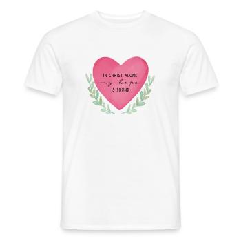 In Christ alone my hope is found - Männer T-Shirt - Weiß - Vorne - AI Model Male 178 dark (178cm)