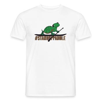 SUP - Men's T-Shirt - white - Front - AI Model Male 178 dark (178cm)