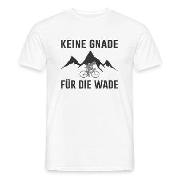Keine Gnade für die Wade Fahrrad Spruch - Männer T-Shirt - Weiß - Vorne - AI Model Male 178 dark (178cm)