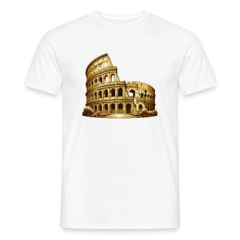 coliseum - Men's T-Shirt - white - Front - AI Model Male 178 dark (178cm)