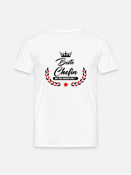beste chefin der welt 02 - Männer T-Shirt - Weiß