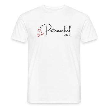 Patenonkel 2025 - Männer T-Shirt - Weiß - Vorne - AI Model Male 178 dark (178cm)