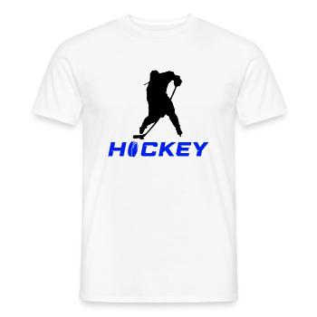 eishockey spieler - Männer T-Shirt - Weiß - Vorne - AI Model Male 178 dark (178cm)