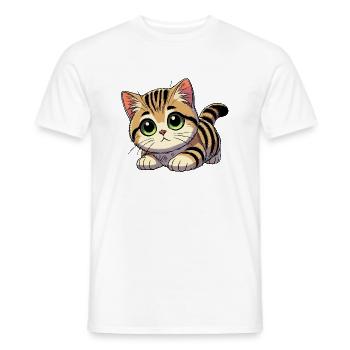Britisch Kurzhaar Baby - Männer T-Shirt - Weiß - Vorne - AI Model Male 178 dark (178cm)