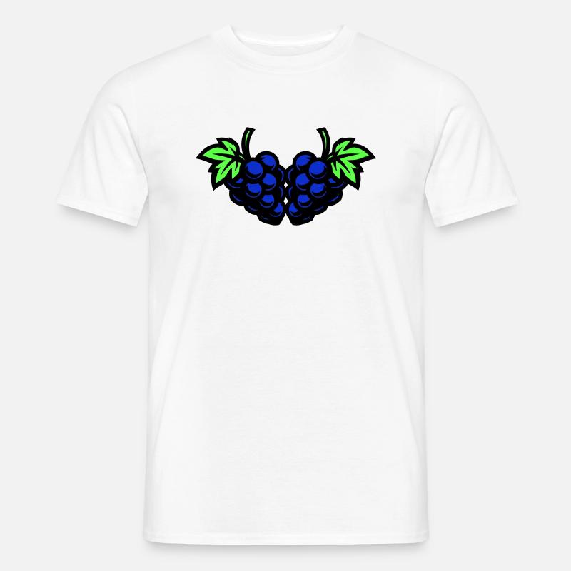Trauben Weintrauben - Männer T-Shirt - Weiß