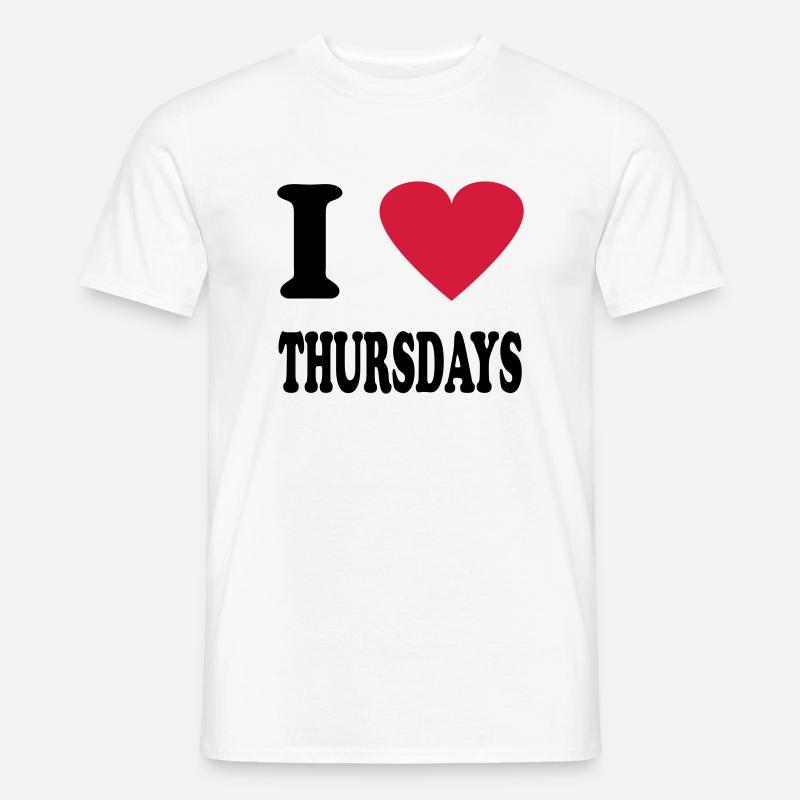 thursday - Männer T-Shirt - Weiß