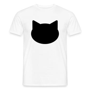 Hintergrund Katze - Männer T-Shirt - Weiß - Vorne - AI Model Male 178 dark (178cm)