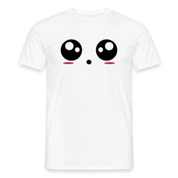 Eyes - Men's T-Shirt - white - Front - AI Model Male 178 dark (178cm)