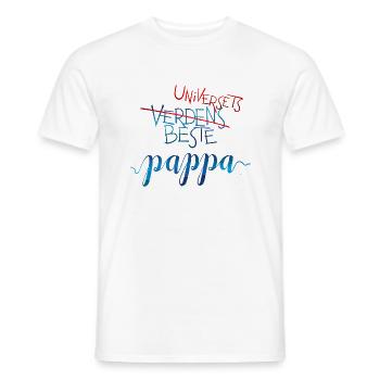 Universe Der beste Vati - Männer T-Shirt - Weiß - Vorne - AI Model Male 178 dark (178cm)