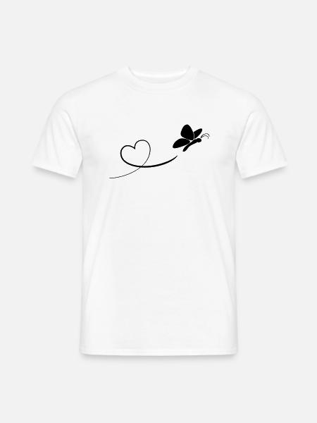schmetterling - T-shirt homme - blanc
