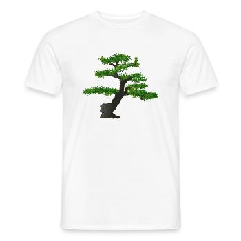 Bonsai - Männer T-Shirt - Weiß - Vorne - AI Model Male 178 dark (178cm)