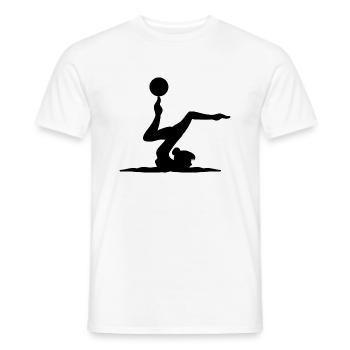Gymnastik Turnen Akrobatik Geräteturnen Sport - Männer T-Shirt - Weiß - Vorne - AI Model Male 178 dark (178cm)