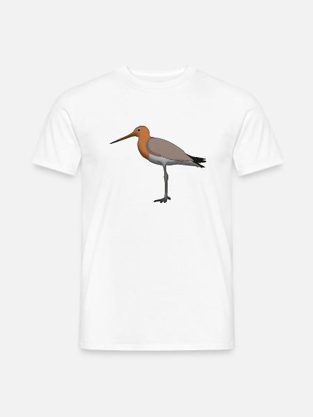 Uferschnepfe - Männer T-Shirt - Weiß