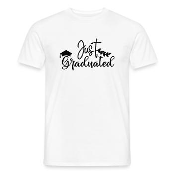 Gerade absolviert - Männer T-Shirt - Weiß - Vorne - AI Model Male 178 dark (178cm)