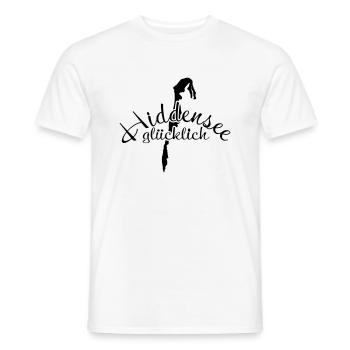 Hiddenseeglücklich - Männer T-Shirt - Weiß - Vorne - AI Model Male 178 dark (178cm)