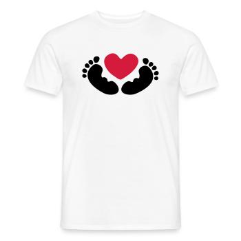 baby - Men's T-Shirt - white - Front - AI Model Male 178 dark (178cm)