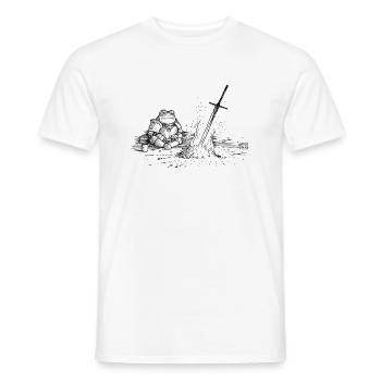 Grenouille cendrée - T-shirt homme - blanc - Devant - AI Model Male 178 dark (178cm)