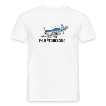 Corsair (on light Tshirt) - Men's T-Shirt - white - Front - AI Model Male 178 dark (178cm)