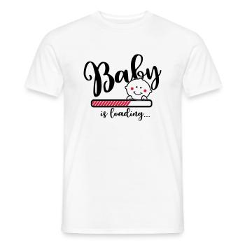 Baby is loading - Schwangerschaft - Mama - Geburt - Männer T-Shirt - Weiß - Vorne - AI Model Male 178 dark (178cm)