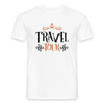 travel tour - Männer T-Shirt - Weiß - Vorne - AI Model Male 178 dark (178cm)