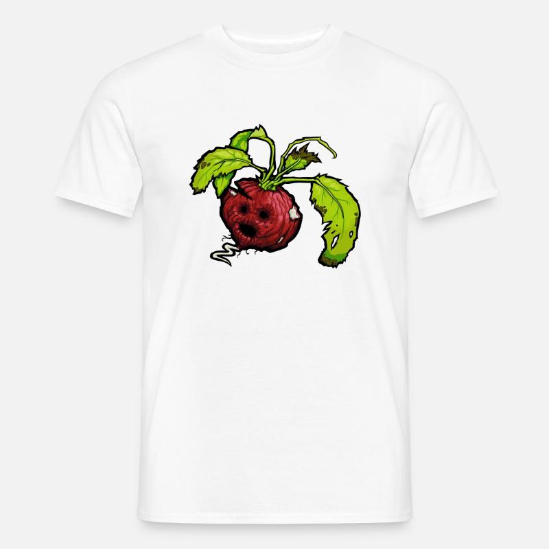 Døde grøntsager - sjove radise #zerofoodwaste - Mænd T-shirt - hvid