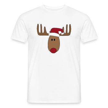 Noël drôle pour les enfants en cadeau - T-shirt homme - blanc - Devant - AI Model Male 178 dark (178cm)