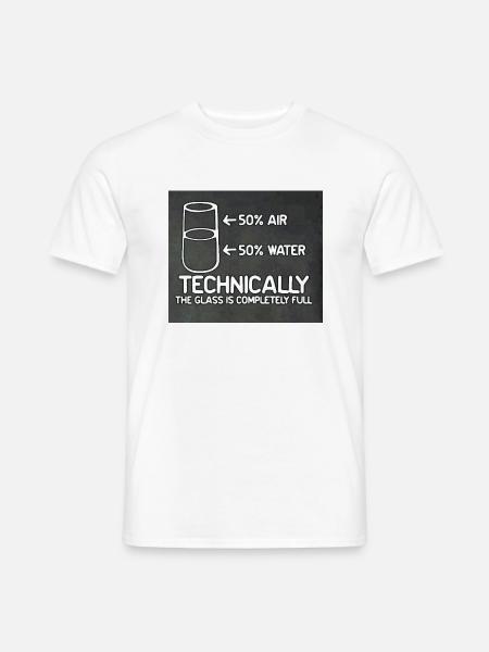 humor scientist - T-shirt homme - blanc