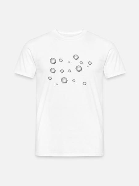 Drops of water rain - Men's T-Shirt - white